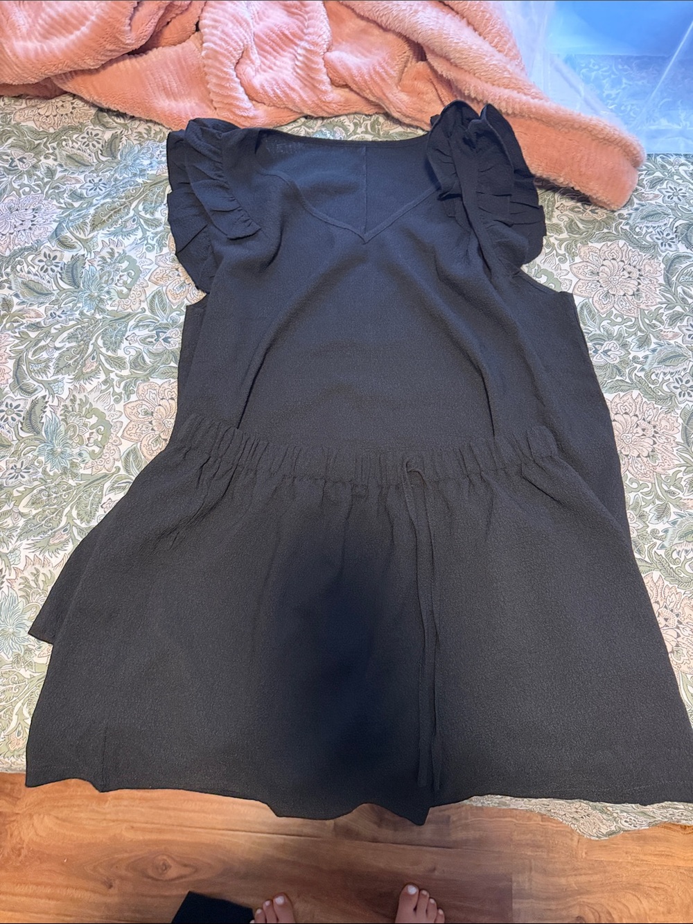 Black Ruffle 2 piece set